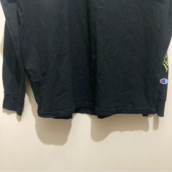 Champion Black Longsleeve Size XL Mens Oversized Fit - Picture 5 of 7